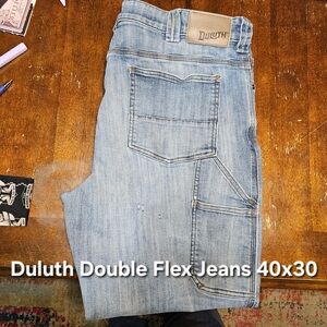 Duluth Trading Co Relaxed Fit Light Blue Jeans